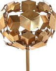 Geometric floor lamp in gold - vivahabitat.com
