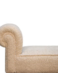 Boucle Cream Bench