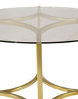 Kivik - Sofa Table - Glass / Brushed Brass - vivahabitat.com