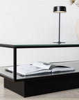 Maglehem - Sofa Table - Glass / Black - vivahabitat.com