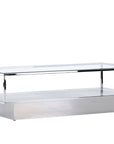 Maglehem Coffee Table - Silver Chrome / Clear glass - vivahabitat.com