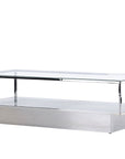 Maglehem Coffee Table - Silver Chrome / Clear glass - vivahabitat.com