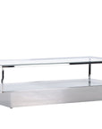 Maglehem Coffee Table - Silver Chrome / Clear glass - vivahabitat.com