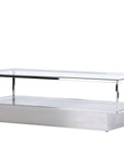 Maglehem Coffee Table - Silver Chrome / Clear glass - vivahabitat.com