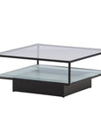 Maglehem Sofa Table - Black / Clear glass - vivahabitat.com