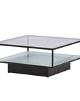 Maglehem Sofa Table - Black / Clear glass - vivahabitat.com