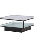 Maglehem Sofa Table - Black / Clear glass - vivahabitat.com