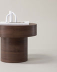 Vind Malung - Low Side Table - Brown / Brown MDF - vivahabitat.com