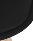 Set of 4 Dining Chairs black with padded seat - vivahabitat.com