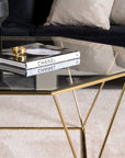 Österlen - Sofa Table - Clear Glass / Shiny Brass - vivahabitat.com