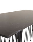 Stone - Sofa Table - Artifical Stone / Black - vivahabitat.com
