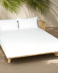 Le lit de repos double Malawi - Blanc naturel