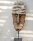 The Cowrie Mask on Stand - Large - vivahabitat.com