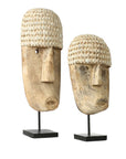 The Cowrie Mask on Stand - Large - vivahabitat.com