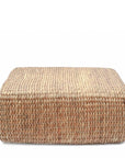 The Hyacinth Pouf Square - Natural - M - vivahabitat.com