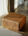 The Hyacinth Pouf Square - Natural - M - vivahabitat.com