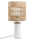 The Kiska Table Lamp - White Natural - vivahabitat.com