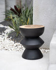 The Kulun Stool - Black Natural - vivahabitat.com