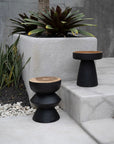 The Kulun Stool - Black Natural - vivahabitat.com