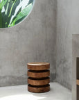 The Massaka Stool- Naturel - vivahabitat.com