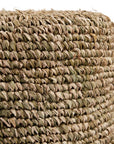 The Raffia Tressed Stool - Jungle Green - vivahabitat.com