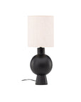 Vind Mysterna Table Lamp - Black / Fabric Beige - vivahabitat.com