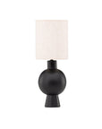 Vind Mysterna Table Lamp - Black / Fabric Beige - vivahabitat.com
