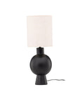 Vind Mysterna Table Lamp - Black / Fabric Beige - vivahabitat.com
