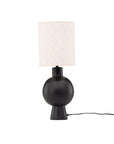 Vind Mysterna Table Lamp - Black / Fabric Beige - vivahabitat.com