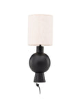 Vind Mysterna Table Lamp - Black / Fabric Beige - vivahabitat.com