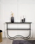 Wavy - Side Table - Black / Black - vivahabitat.com