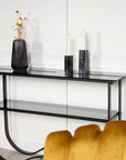 Wavy - Side Table - Black / Black - vivahabitat.com