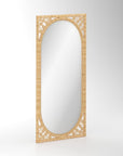 Handwoven Rattan Mirror