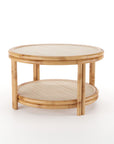 Japandi Artisanal Rattan Coffee Table