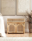 Boho Chic Natural Rattan Trunk