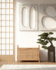 Japandi Wooden Storage Trunk and Bench