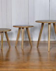 Oak-ish Nordic Nesting Stools/Tables