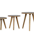 Oak-ish Nordic Nesting Stools/Tables