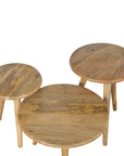Oak-ish Nordic Nesting Stools/Tables