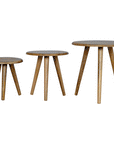 Oak-ish Nordic Nesting Stools/Tables