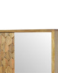 Pineapple Carved Mirror Cabinet