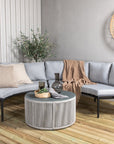 Venture Home Virya - Halfmoon sofa group- Black / Grey - Rope -