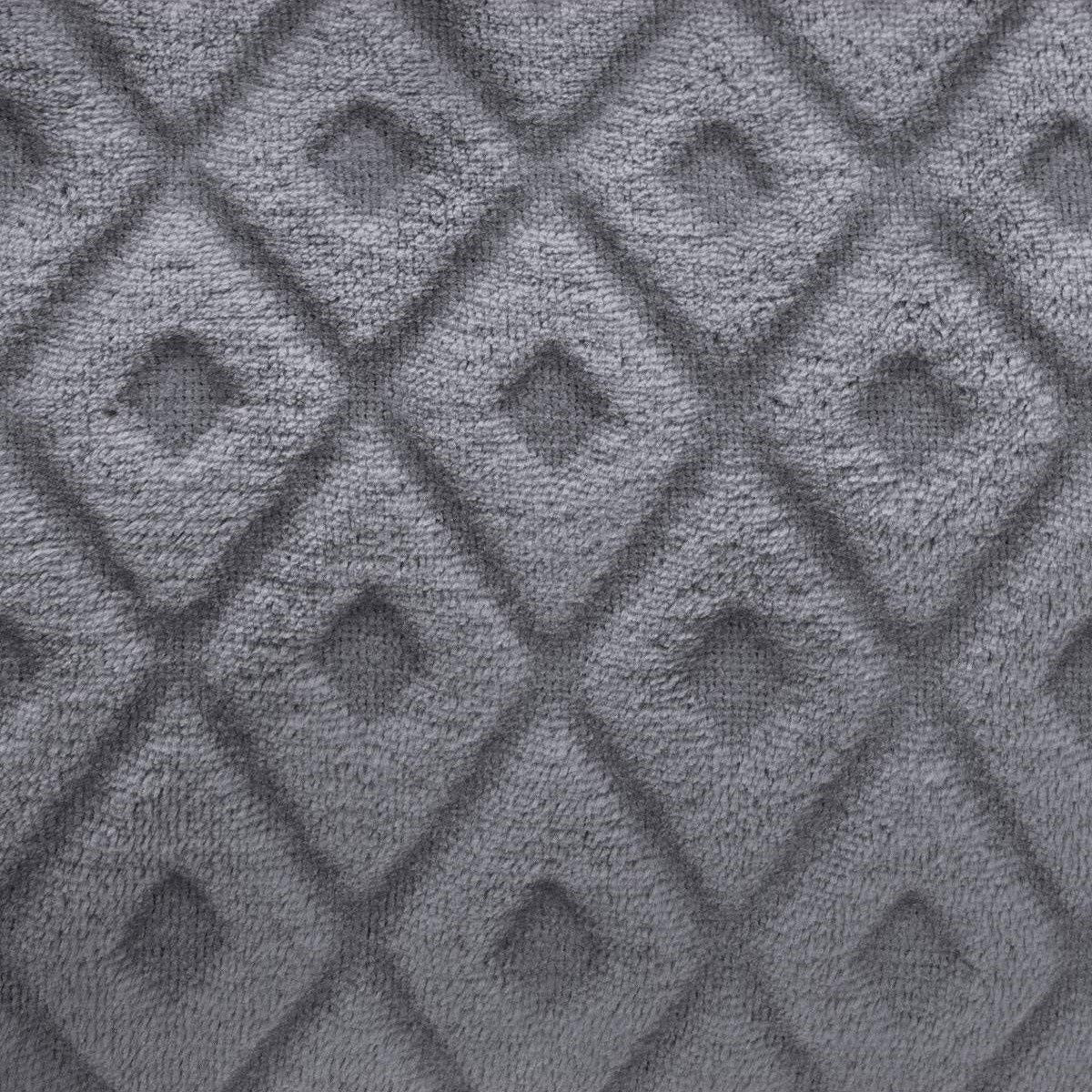 Decke Atmosphera Plaid Winter Rhombus Grau (230 x 180 cm)