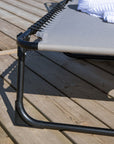 Venture Home Majken Sunbed Oxford fabric/Steel - Black/Grey / 60*190*32