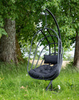 Venture Home Panay Hangingchair Steel - Black / Black