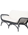 Venture Home Moana Sofa - Black / White Spunpolyster