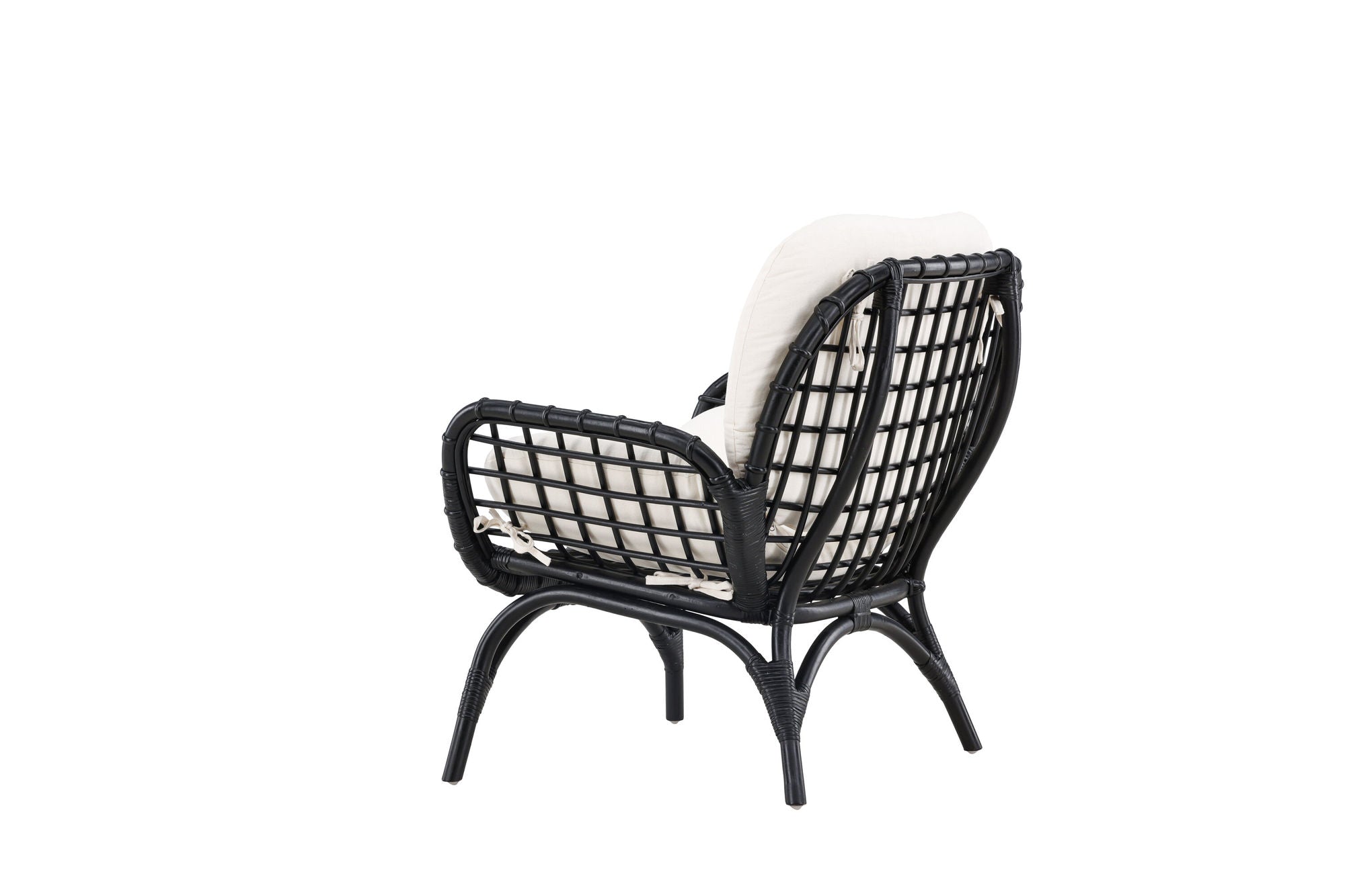 Venture Home Moana Single Chair - Black / White Spunpolyster