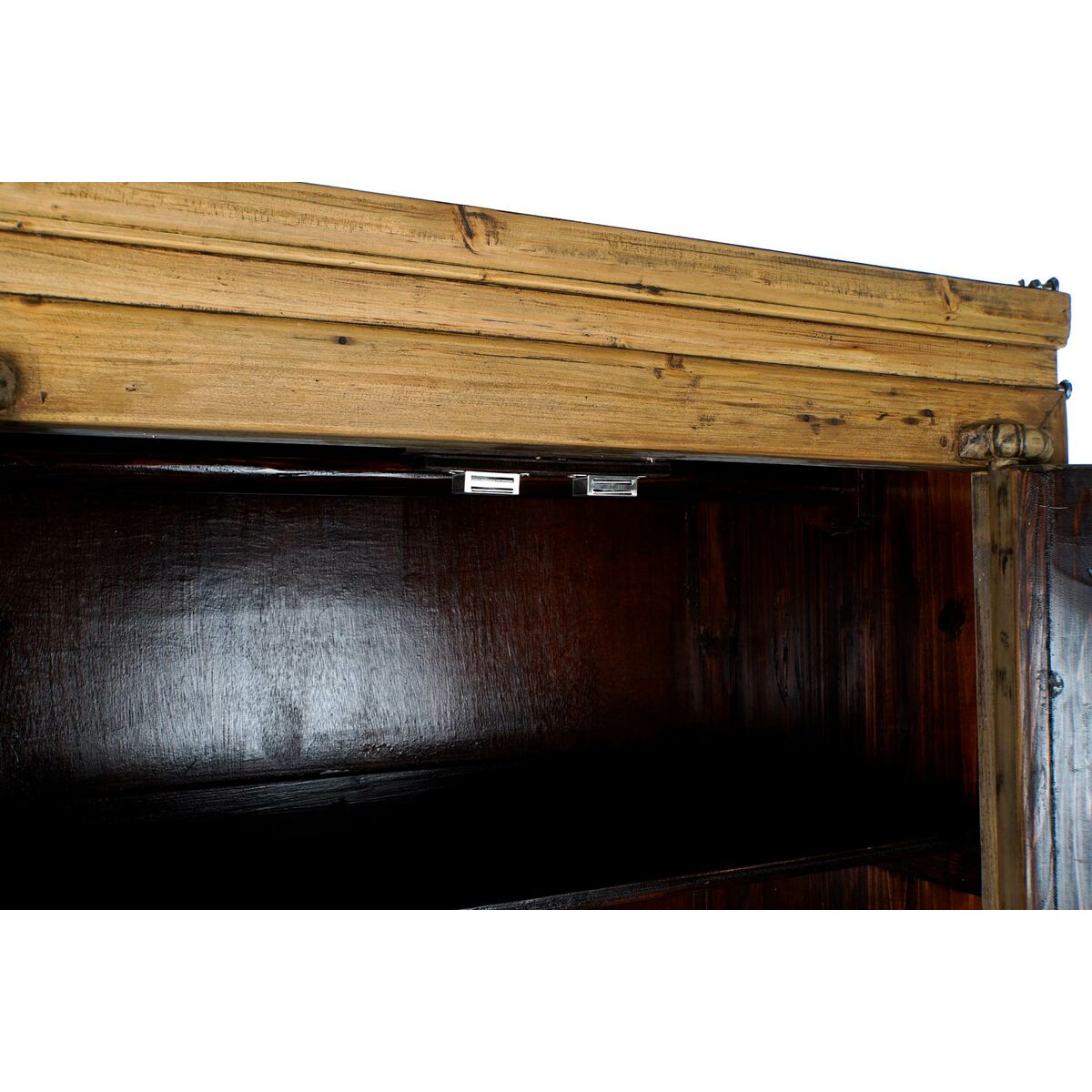 Cupboard DKD Home Decor Natural Metal Fir 85 x 44 x 194 cm