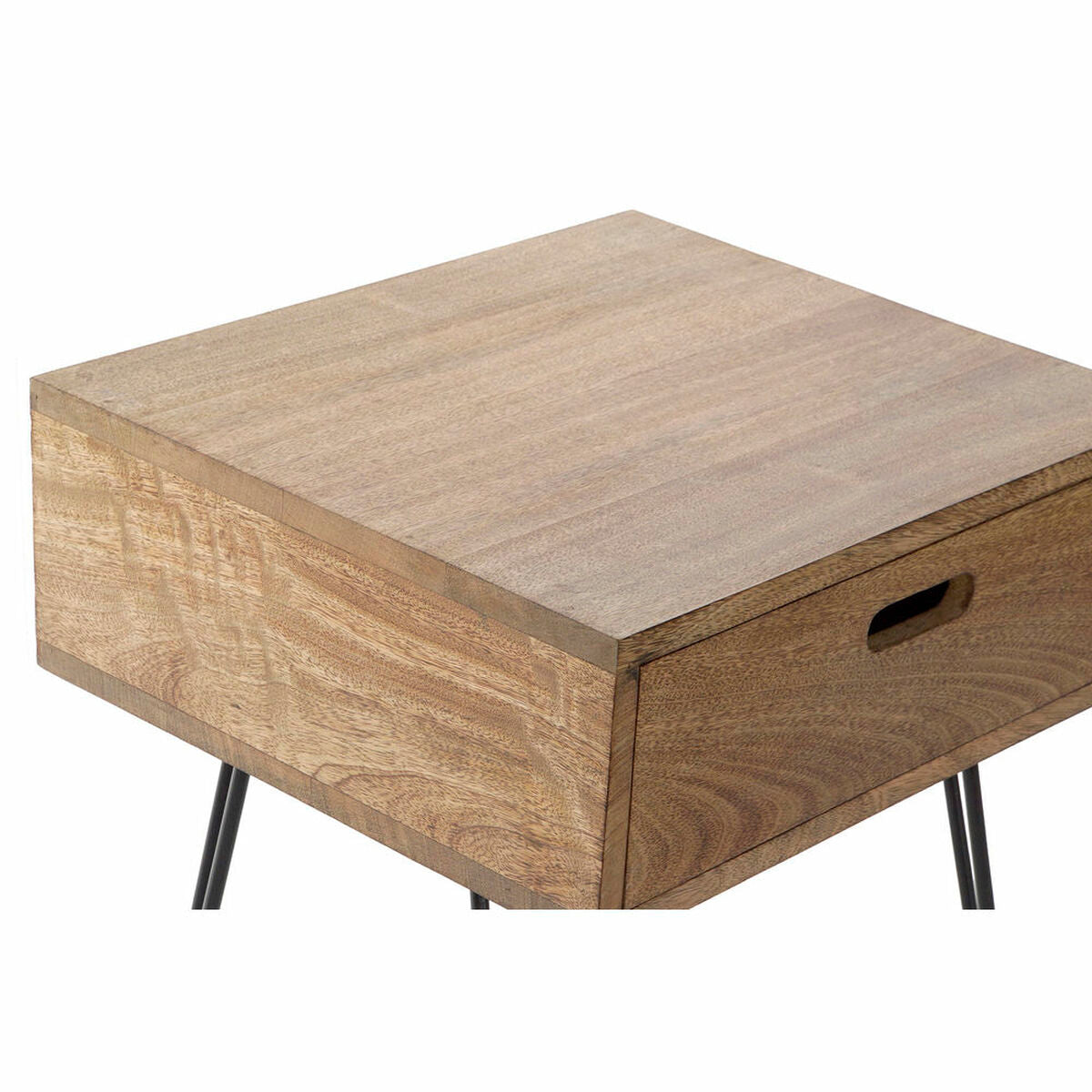 Nightstand DKD Home Decor Metal Mango wood (48.5 x 40.5 x 61 cm)
