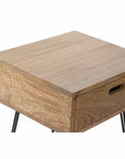 Nachttisch DKD Home Decor Metall Mango-Holz (48.5 x 40.5 x 61 cm)
